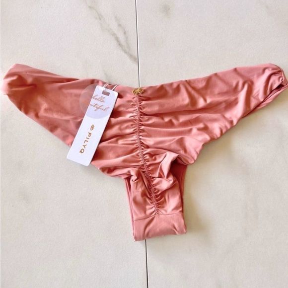 Nwt PilyQ Anthropologie lotus Ruch Teeny bikini bottom - Picture 4 of 5